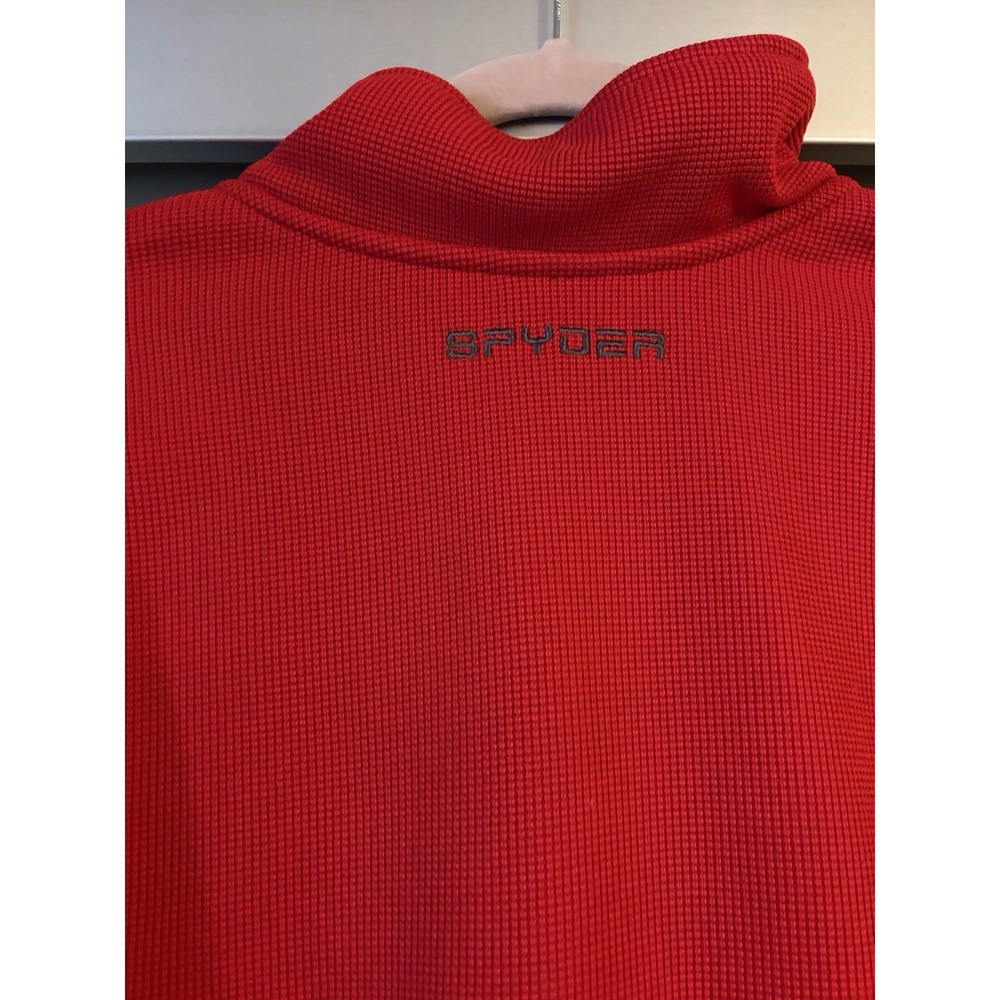 Spyder Men's Raider 1/4 Zip Sweater Red Size Medium‎ - Picture 3 of 8
